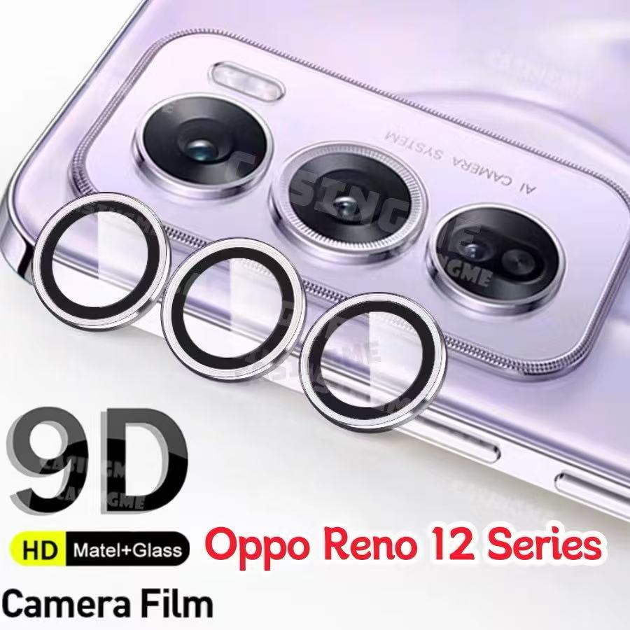 ฟิล์มกระจกกันรอย เลนส์กล้อง เต็มเลนส์ Oppo Reno 12 Pro Reno12F สำหรับ ออปโป้  Reno12 Reno12Pro
