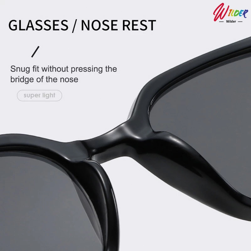 ว่นตาแฟชั่นแว่นตากันแดดเลนส์สีสไตล์เกาหลียอดฮิต UV400 สีสวยเลนส์ใหญ่ ใช้ได้ทั้งหญิง-ชาย - รูปที่ 2