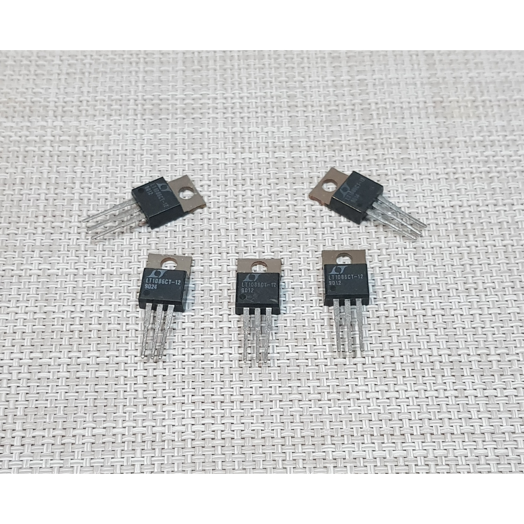 LT IC ไอซีเล็กกรูเรท ของแท้จากญี่ปุ่น LT1086CT-12 ของใหม่เก่าเก็บ (แพค 2 ตัว)
