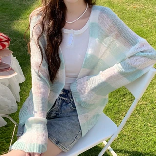 เสื้อคลุมกันแดด เสื้อคลุมไปทะเล แขนยาว เบาบาง สวมใส่สบาย ฟรีไซส์