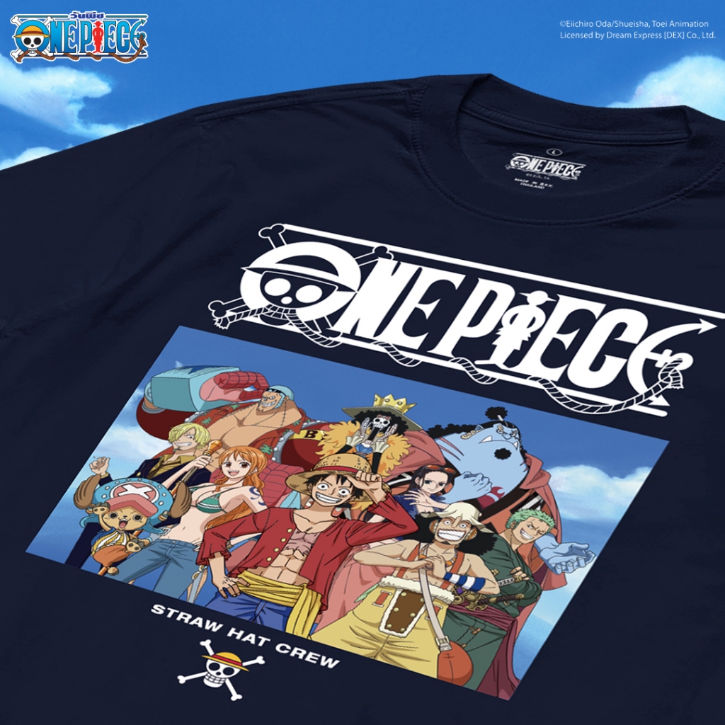 Power 7 Shop เสื้อยืดการ์ตูน ลาย วันพีช ลิขสิทธ์แท้ One Piece T-shirts (KOPX-012 สีกรม) — صورة 2