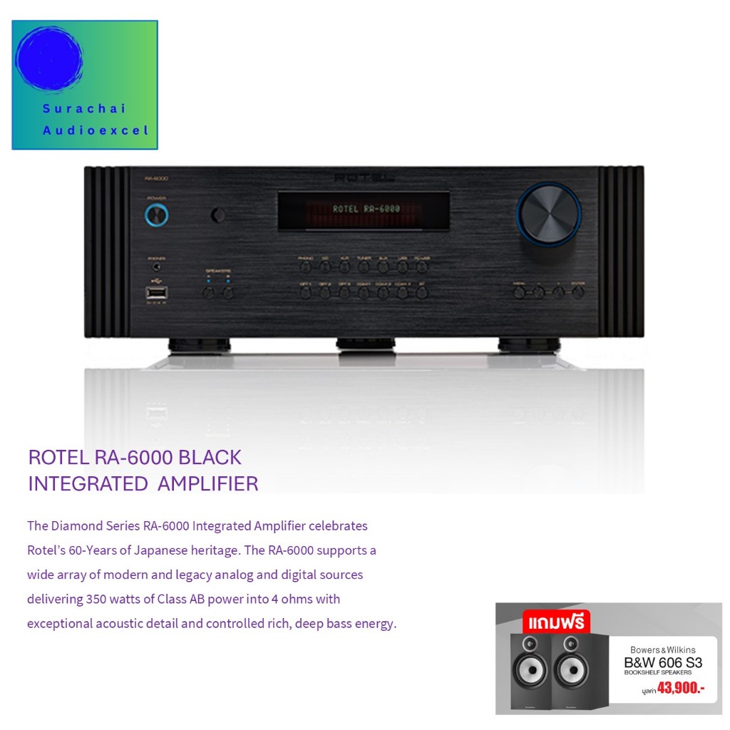 Rotel RA-6000 Integrated Amplifier  (Black)