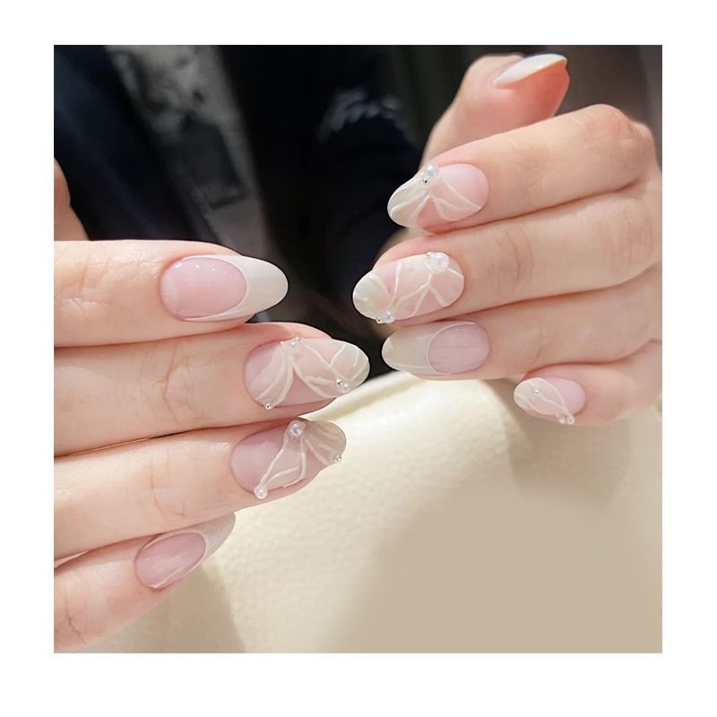 เล็บปลอม PVC ทรงเล็บอัลมอนด์ สั้นกุด (03) แบบแยกเบอร์ - รูปที่ 4