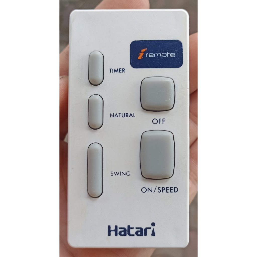 HATARI รีโมพัดลมของแท้มือสอง ใช้กับรุ่น W16R4/W16R6(Natural) / HF-W18R1/ W18R1/ P16R3/ P18R1 HD-W16R