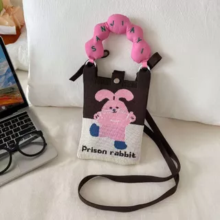 A023 กระเป๋าใส่โทรศัพท์ สะพายข้าง ลายน่ารัก เนื้อผ้าหนาอย่างดี เหมาะสำหรับทุกวันและทุกวัย