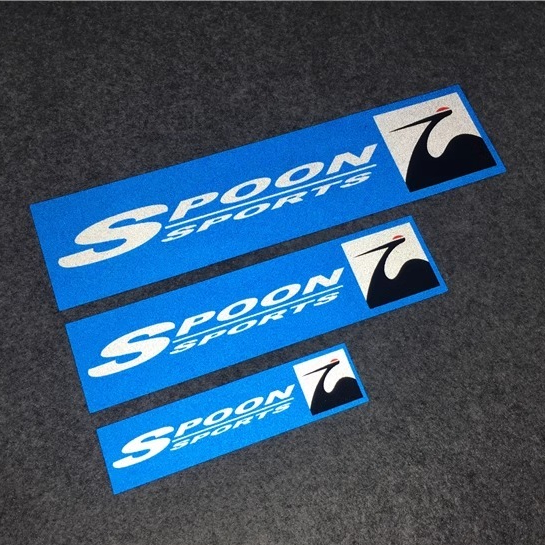 สติกเกอร์ตกแต่งรถ Honda Fit/Civic/GK5 สไตล์ SPOON JDM แบบญี่ปุ่นแท้ ติดตั้งง่าย