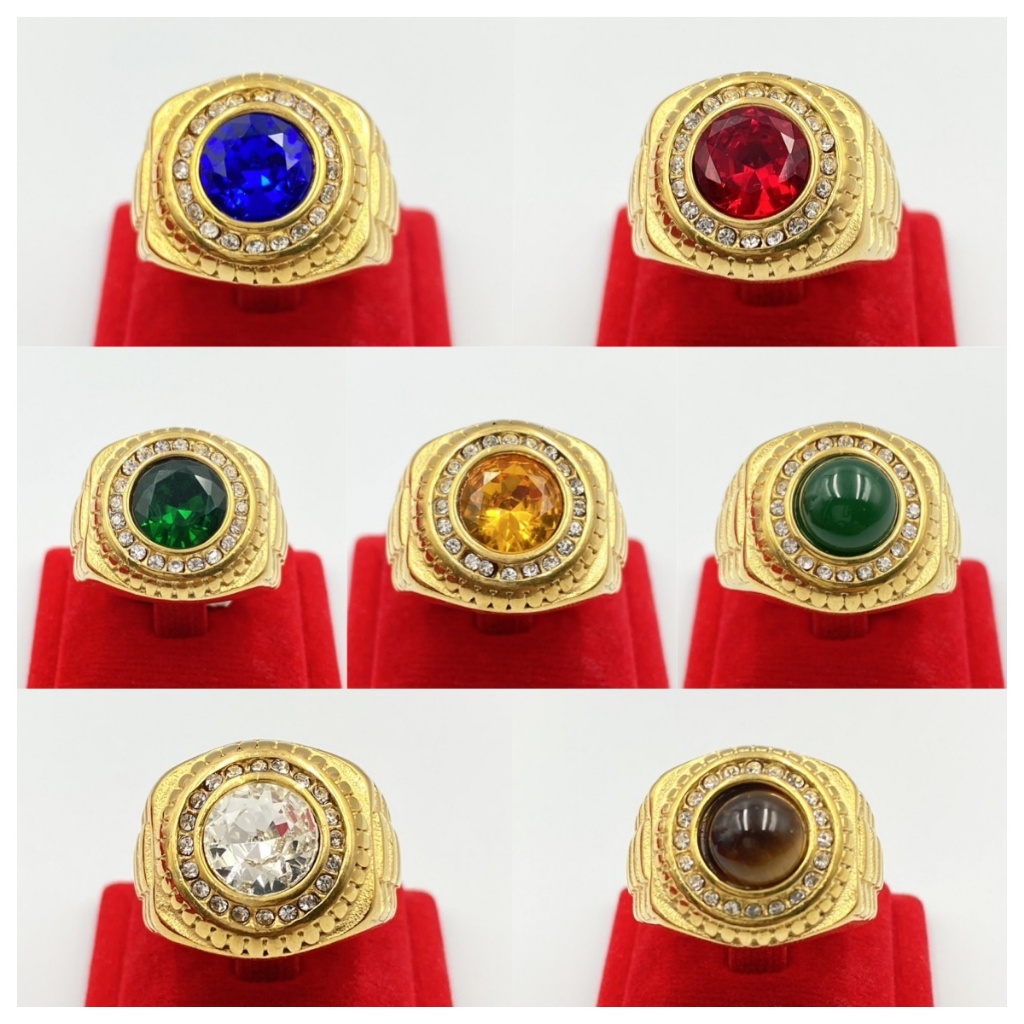 แหวนสแตนเลส18Kไม่ลอกไม่ดำมีให้เลือกหลายขนาดหลายสี