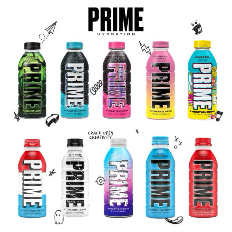 พร้อมส่ง PRIME Hydration Drink 🇺🇸 by Logan Paul x KSI ขนาด 500ml. แท้นำเข้า USA