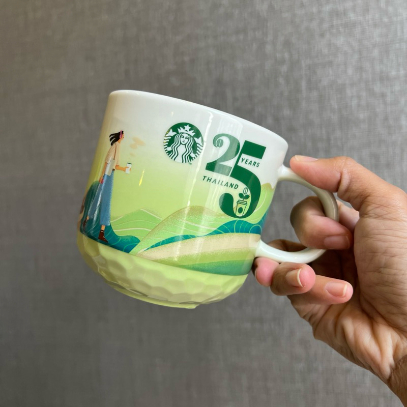 STARBUCKS MUG 25TH COFFEE PEOPLE PLANET 14OZ แก้วมัคสแตนเลส ครบรอบ 25ปี สตาร์บัคส์ไทยแลนด์ 14 ออนซ์