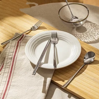 ช้อน&ส้อม ช้อน&ส้อมแสตนเลส เกาหลี ยาว Forks and Spoons น้ำหนักกำลังดี