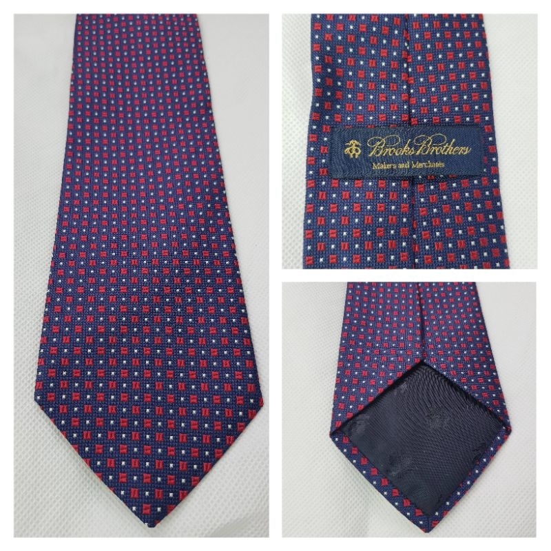 BROOKS BROTHERS 100% Silk Necktie