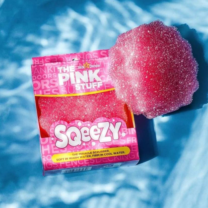 The Pink Stuff Miracle Sqeezy Dual Sided Sponge & Scrubber ฟองน้ำอเนกประสงค์ จากอังกฤษ 🇬🇧 - รูปที่ 2