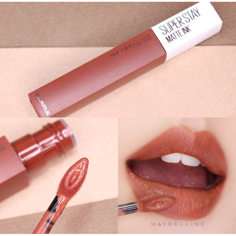 Maybelline รุ่นนี้ สีใหม่ #70 สวยมาก และติดทนมาก ใครมองหาลิปที่ติดทนๆ แนะนำเลย เป็นสีโทนอิฐๆ ที่ทุกคนควรมีพูดเลย