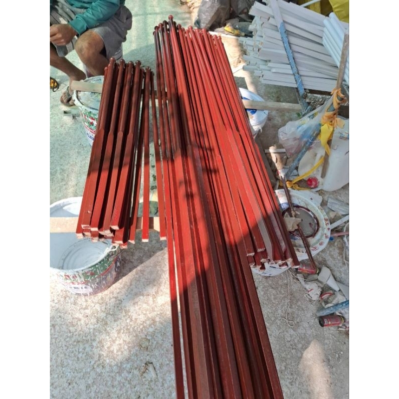 เสาธง เสาธงไม้ เสาธงชาติ ขนาด สูง 1 เมตร 1.5เมตร 2 เมตร แถม ขอเกี่ยวธง ไม้หนา ขาว เสาธงน้ำตาล เสาธง ลูกเสือ  US.Station - รูปที่ 4