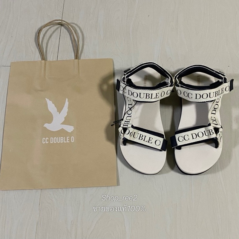 รองเท้ารัดส้น CC-OO ของแท้ (แถมถุงช็อป) รองเท้ามีสีเบจสีเดียวนะคะ