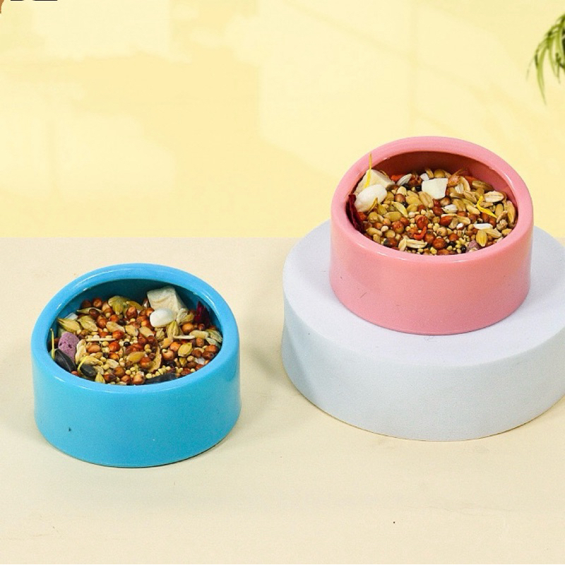D-58 ถ้วยอาหารนกแก้ว ถ้วยอาหารนก แฮมสเตอร์ นก ชามอาหารนก 6.5cm