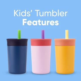 พร้อมส่ง Kid’s Tumbler 12oz แก้วเก็บความเย็น /ร้อน สำหรับเด็ก น้ำไม่หก ไม่ซึม ผู้ใหญ่ก็ใช้ได้ค่ะ