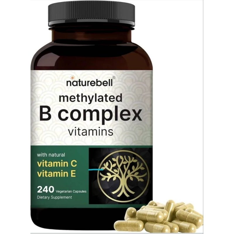 ✨️พร้อมส่ง✨️Methylated B Complex Vitamins, 240 Capsules