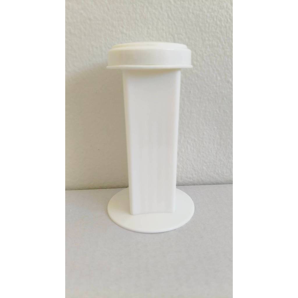 โถย้อมสไลด์ พลาสติกสีขาว โถสีย้อม ที่ย้อมสไลด์ ถ้วยย้อมสไลด์ 1 ใบพร้อมฝา