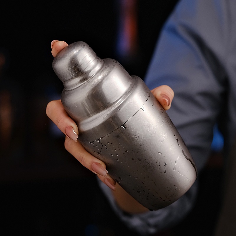 CATFE เชคเกอร์สแตนเลส เชคค็อกเทล 350/550/750มล. เชคเกอร์ผสมเหล้า ชานมไข่มุก นํ้าผลไม้ อุปกรณ์ค็อกเทล