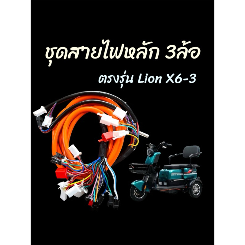 ชุดไฟหลัก 3ล้อ ตรงรุ่น Lion X6-3 รถไฟฟ้าสามล้อสามารถใส่ได้หลายรุ่น
