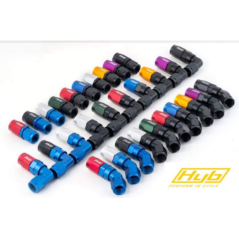 ฟิตติ้ง HYB ขนาด AN6-8-10 ตรง,90และ45 องศา ส่งจากในประเทศ "ร้านค้าแนะนำ" มีรีวิวจากลูกค้า 5 ดาว HYB แท้ มีประกันทุกชิ้น