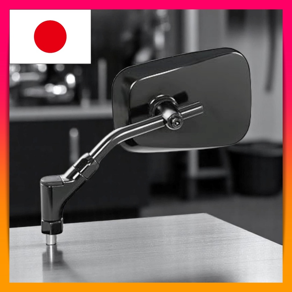 Tanax (Tanax) Bike Mirror Napoleon As 4 Mirror EX Black Regular Right 10mm Common 1pc NA-009