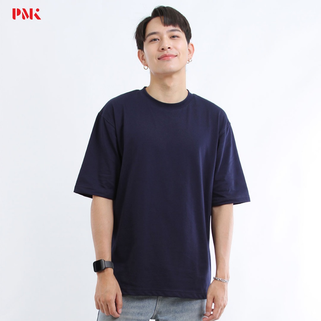 PMK - เสื้อยืด Oversize Cool Ease สีกรมท่า  เสื้อโอเวอร์ไซซ์