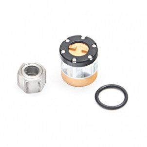 Boom Racing Universal Alum Wheel Center Cap - Locking Hub (1) Gold (XT6 Series) BRPB-LHGD