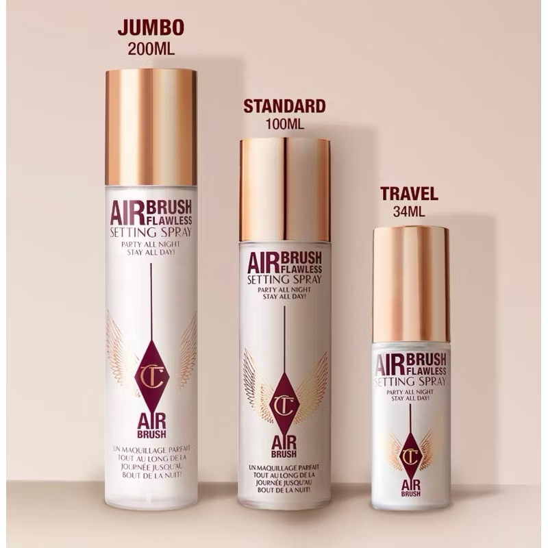 🔺มีป้ายไทย🔺Charlotte Tilbury Airbrush for Flawless Setting Spray รุ่น Original และ Matte (new) 15, 34, 100, และ 200ml