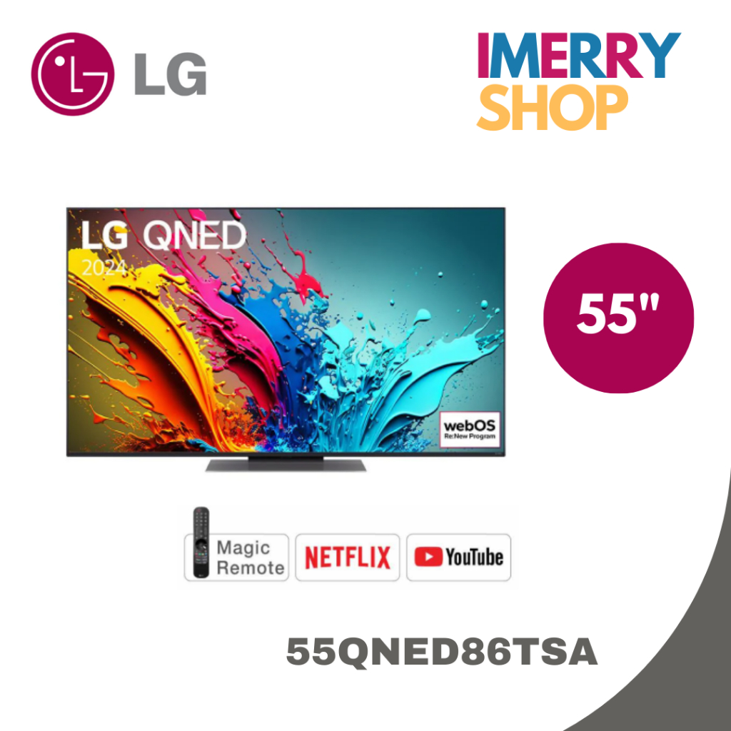 LG คิวเอ็นอีดีทีวี 55 นิ้ว LG (4K, SMART TV) 55QNED86TSA.ATM