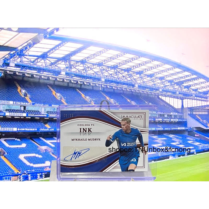 การ์ดลายเซ็นนักฟุตบอล 2024 Panini Immaculate - Mykhailo Mudryk /99