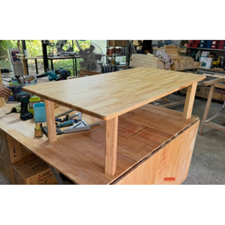 โต๊ะญี่ปุ่นไม้ยางพารา / ขาไม้พับได้ขนาดกลาง 🔥🔥สั่งปรับขนาดแจ…