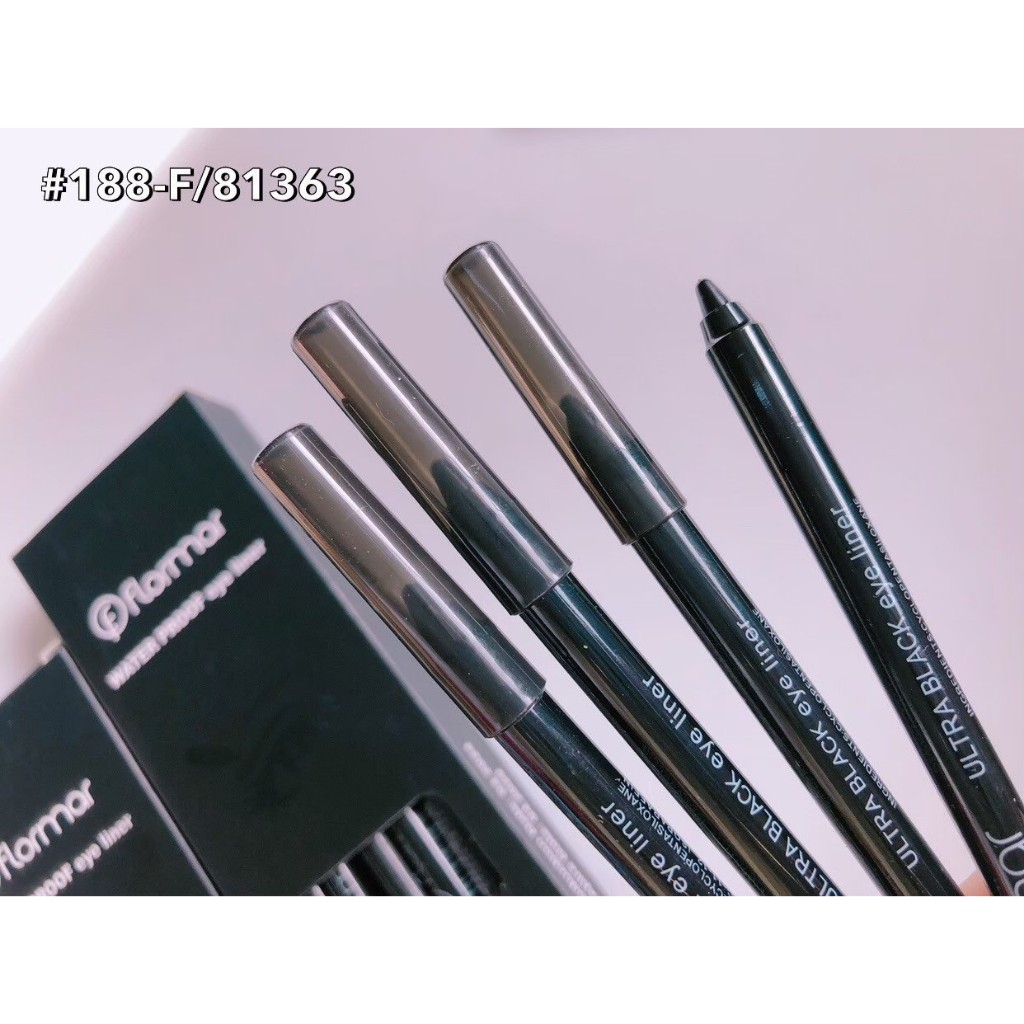 Flormar อายไลน์เนอร์สีดำ กันน้ำกันเหงื่อ ติดทนตลอดทั้งวัน NO.188-F/81363 (1ชิ้น)