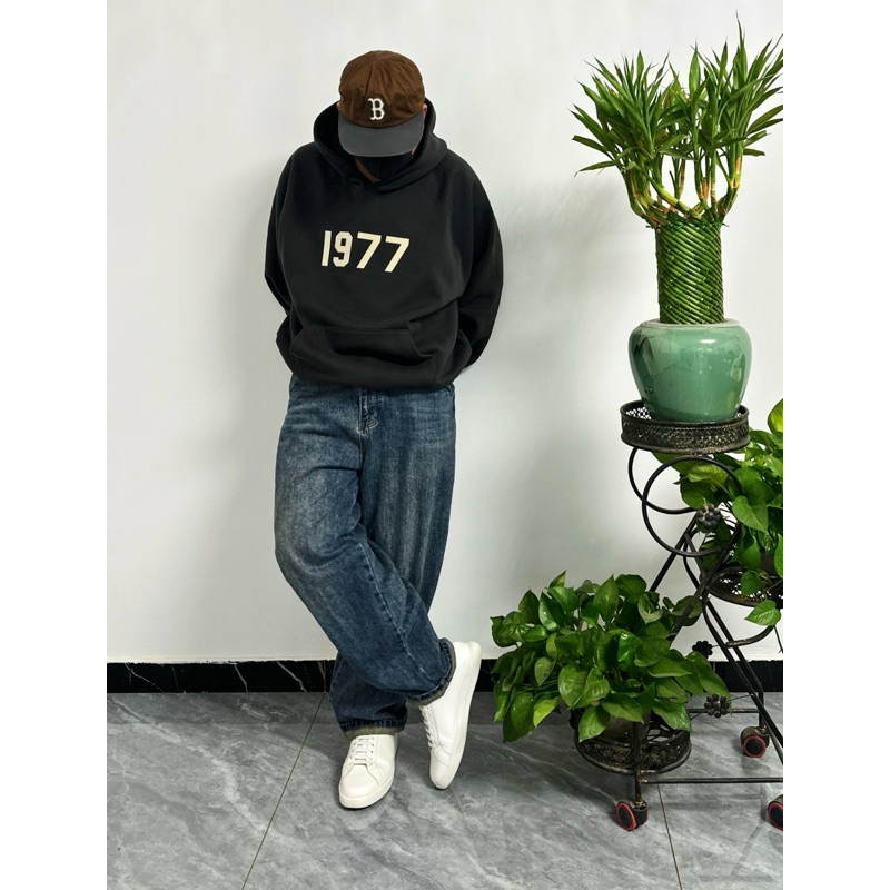 ESSENTIALS 1977 IRON HOODIE [ของแท้💯%พร้อมส่ง]