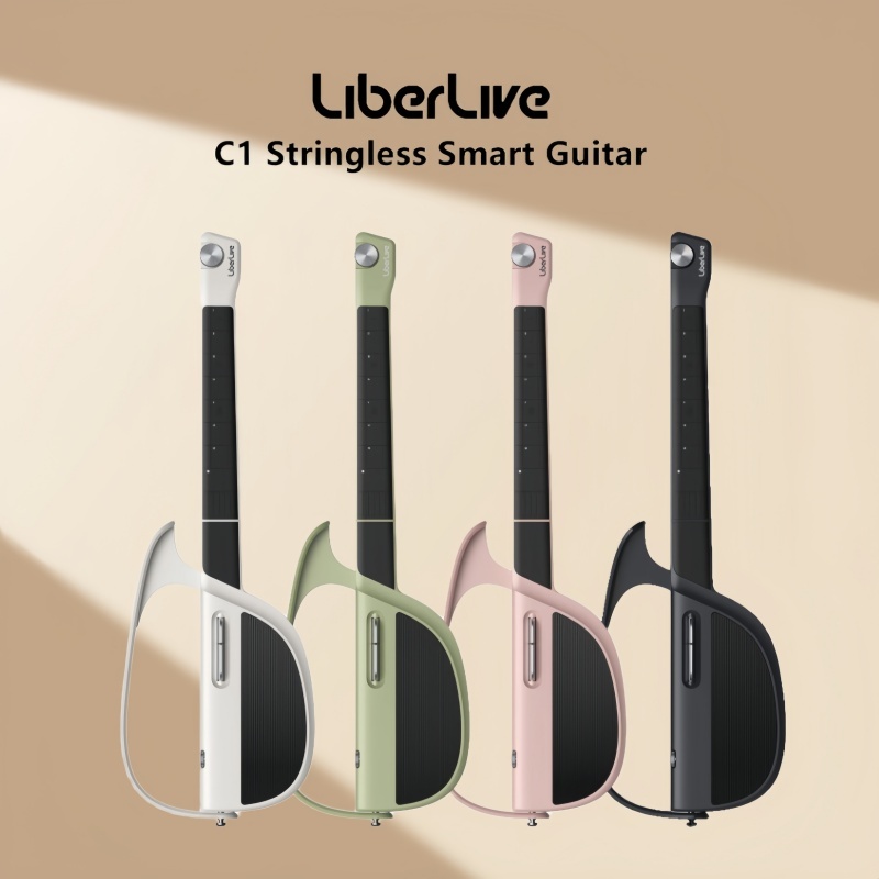 【New Arrival】 Liberlive C1 Stringless พับได้ Smart Travel Guitar Fusion กีตาร์อัจฉริยะไร้สาย นวัตกรรมใหม่สำหรับการเล่นดน