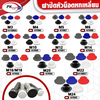 ฝาปิดน็อตหกเหลื่ยมเกลียวจมป้องกันสนิม มีหลายขนาด