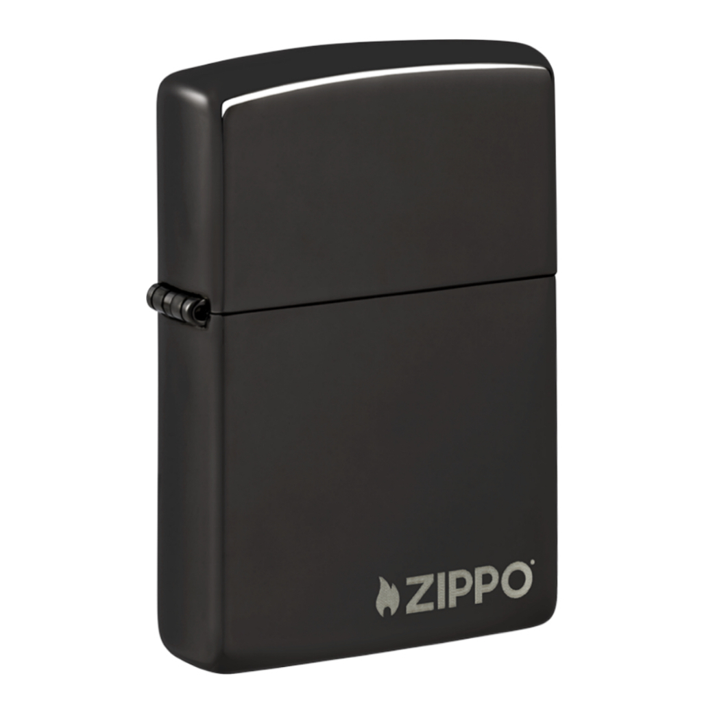 ซิปโป้ รุ่น 24756ZL Ebony Black with Logo ของแท้ รับประกันตลอดชีวิต นำเข้าและจำหน่ายโดยตัวแทนจำหน่าย