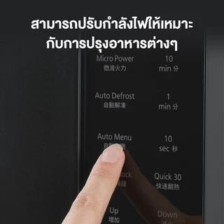 Panasonic เตาอบไมโครเวฟพานาโซนิค รุ่น NN-ST22QBTPE กำลังไฟ 800 วัตต์ ขนาด 20 ลิตร