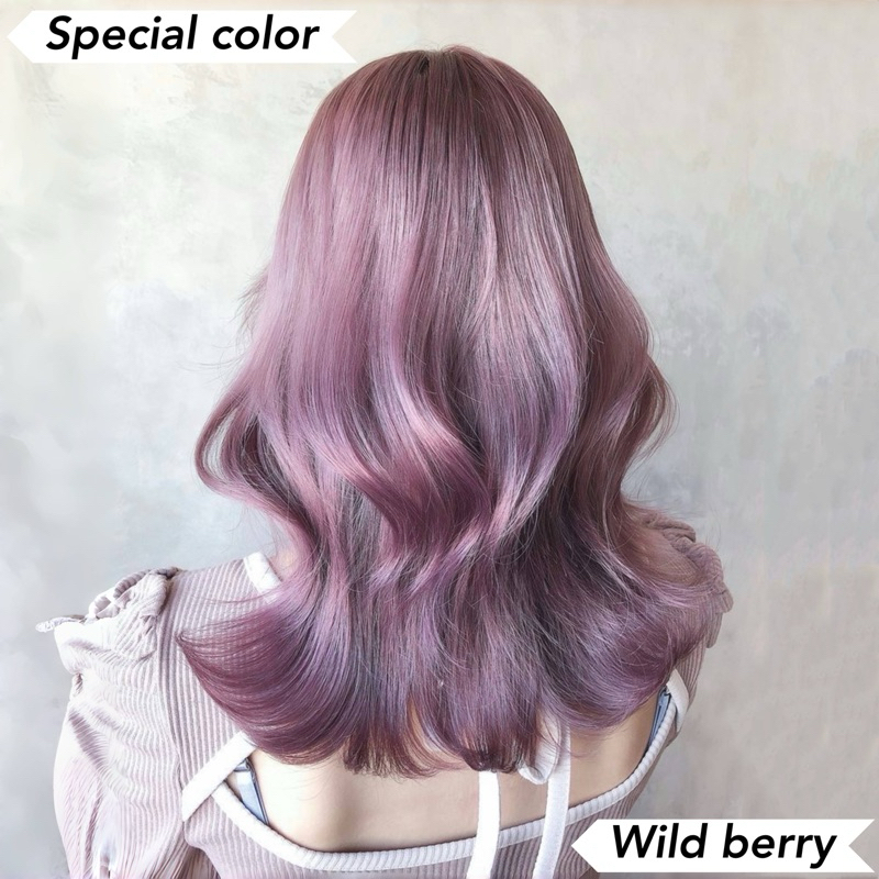 ⭐️MERZii special color สีชมพูม่วงอมเทา wild berry🍇(พื้นผมระดับ9-10) ฟรีโทนเนอร์สีม่วง 10มิล🌟