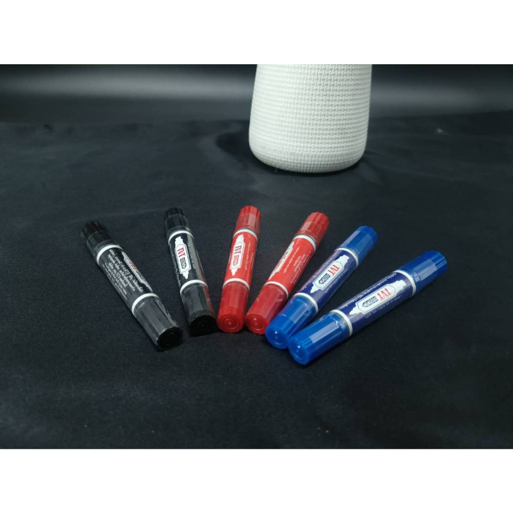 ปากกาเคมี TVT แบบ 2 หัว | สีคม กลิ่นไม่ฉุน | 1 ด้าม
