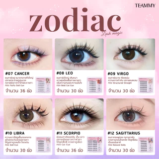 Teammy Zodiac Lash Magic [TE992] ขนตาช่อ 12 ราศี มีกาวในตัว ติดทนตลอดวัน สายมูห้ามพลาด สวยทุกเบอร์