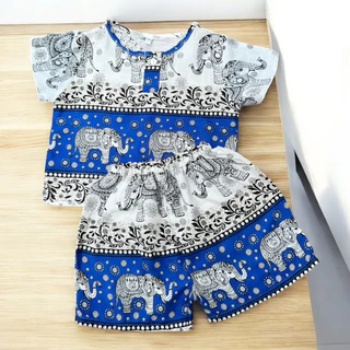 ชุดช้างเด็กเกรดพรีเมี่ยมใส่สงกรานต์และหน้าร้อนผ้านิ่มใส่สบาย