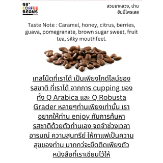 เมล็ดกาแฟคั่วอ่อน สวนยาหลวง Light Roast 200g | Suanyaluang Single Origin Coffee Beans | 93 Degrees