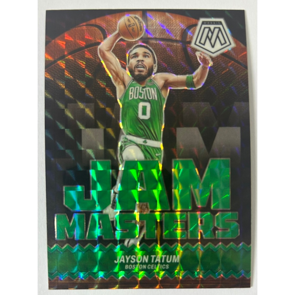 2023-2024 Panini Mosaic Jam Masters #5 Jayson Tatum Green Mosaic