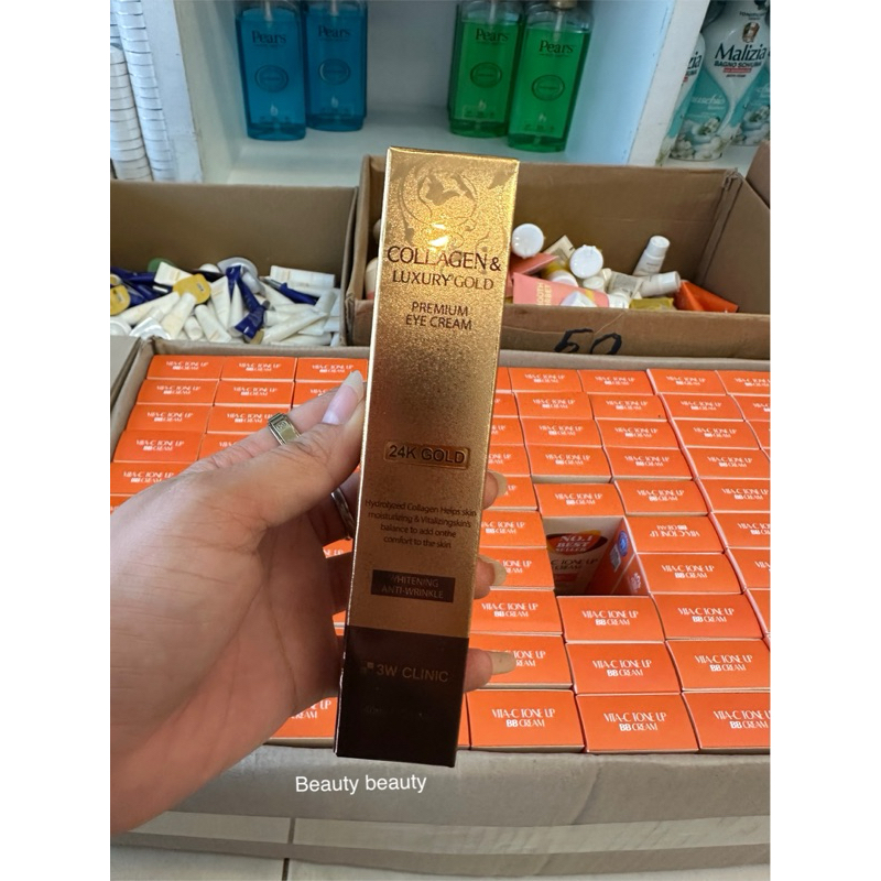 3W Clinic Collagen & Luxury Gold Premium Eye Cream 40ml. ของแท้