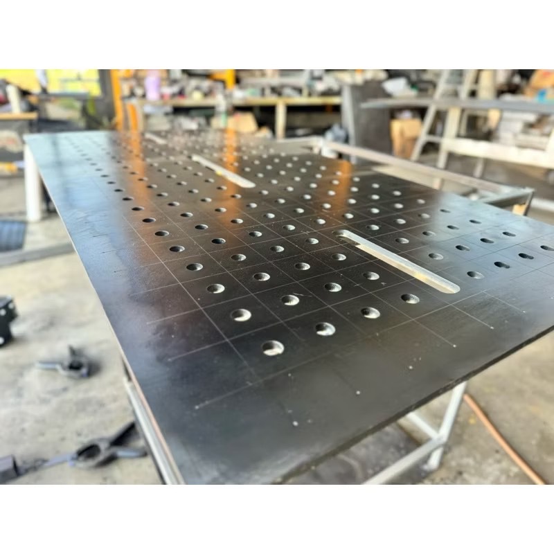 ส่งฟรี!Top โต๊ะทำงานช่างเชื่อมเหล็ก อุตสาหกรรมขนาด 60x120 CM