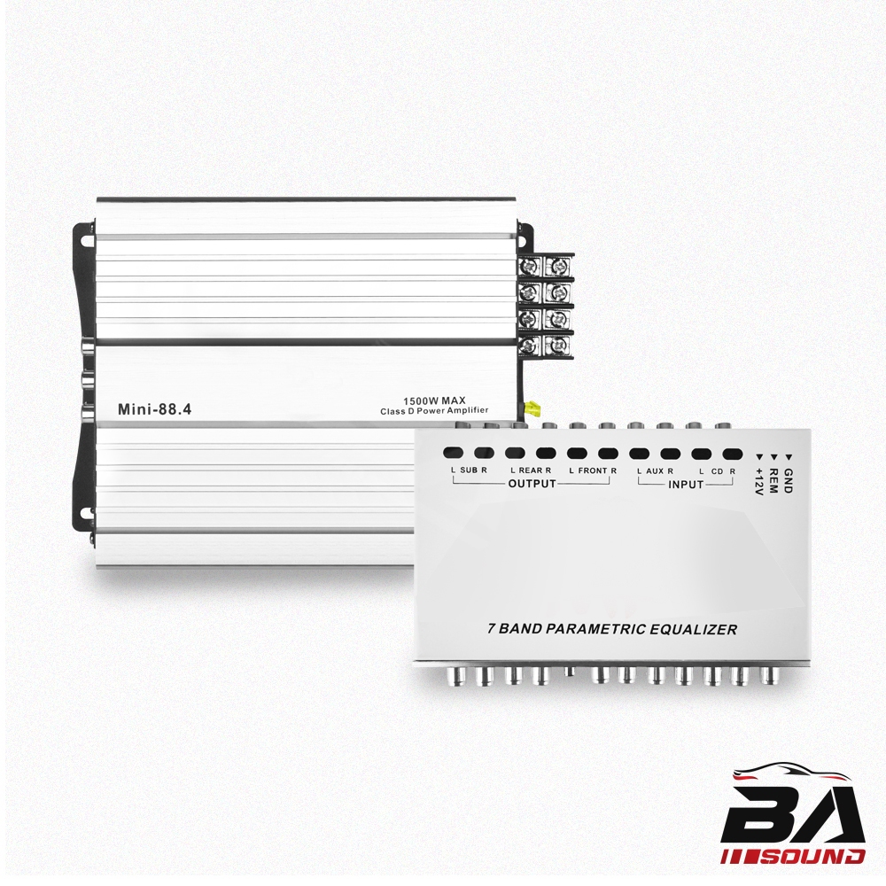 BA SOUND ชุดเครื่องเสียงติดรถยนต์ มีให้เลือก 2 ชุด รับประกัน 1ปี เพาเวอร์แอมป์ CLASS D 4CH. แถม ปรีแอมป์รถยนต์ 7แบนด์ - รูปที่ 6