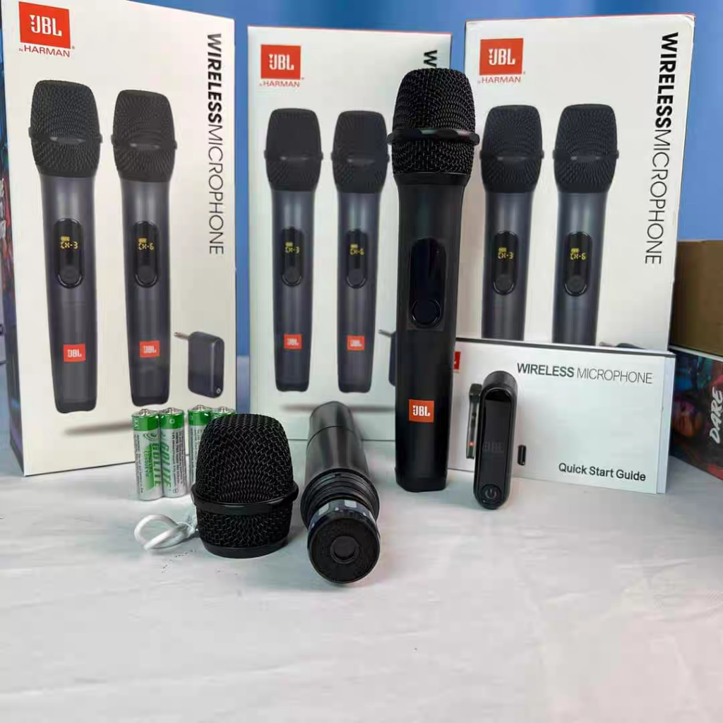 JBL Wireless Microphone UHF professional handheld wireless Microphone Set ไมโครโฟนไร้สาย