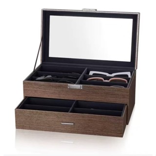 กล่องใส่แว่นตา 12 ช่อง 2ชั้น กล่องแว่นตา กล่องเก็บแว่นตา ที่…